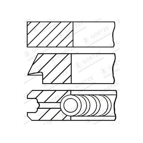 Goetze Engine Piston Ring Kit to suit Ford