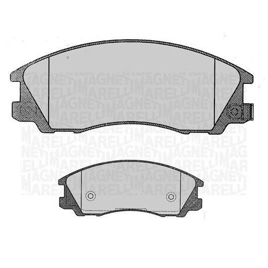 Magneti Marelli Brake Pad Set, disc brake to suit Hyundai