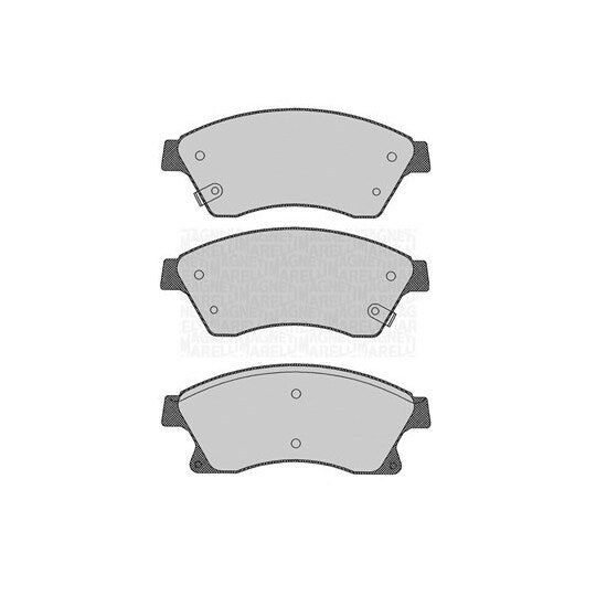 Magneti Marelli Brake Pad Set, disc brake to suit Chevrolet, Opel, Vauxhall