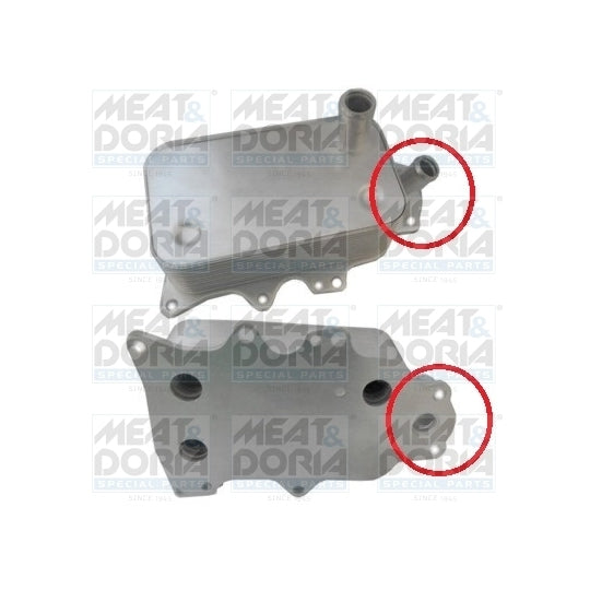 Meat & Doria Oil Cooler, engine oil to suit Ford