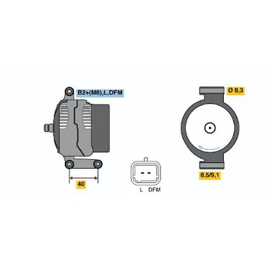 Bosch Alternator to suit Renault