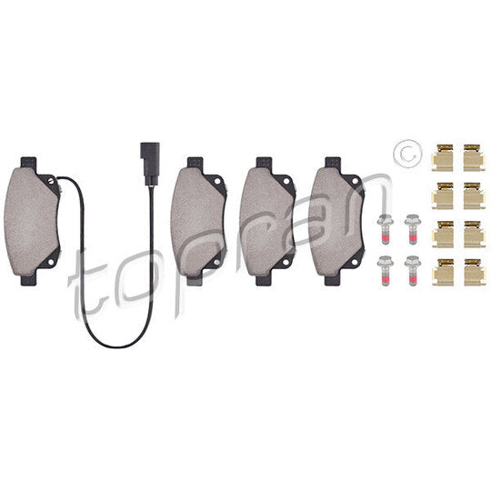 Topran 303 963 Brake Pad Set, disc brake to suit Ford