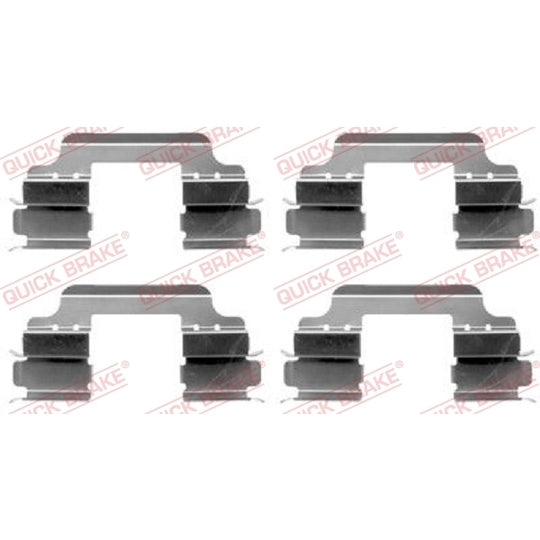Quick Brake Brake pad fitting set