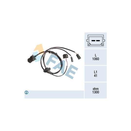 Fae Sensor, wheel speed to suit VW, Seat, Skoda