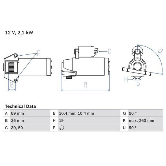 Stardax Starter to suit Ford, Jaguar, Opel