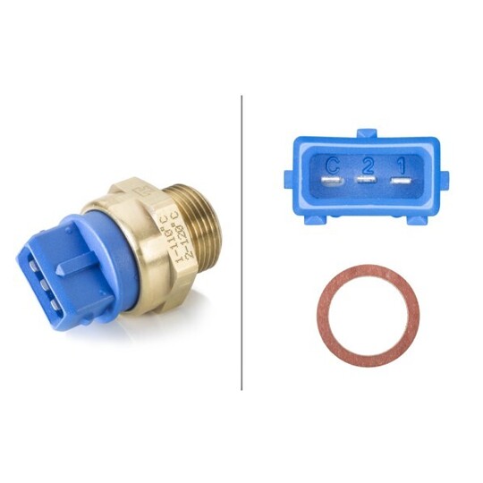 Hella Temperature Switch, radiator fan to suit Chevrolet, Opel, Vauxhall