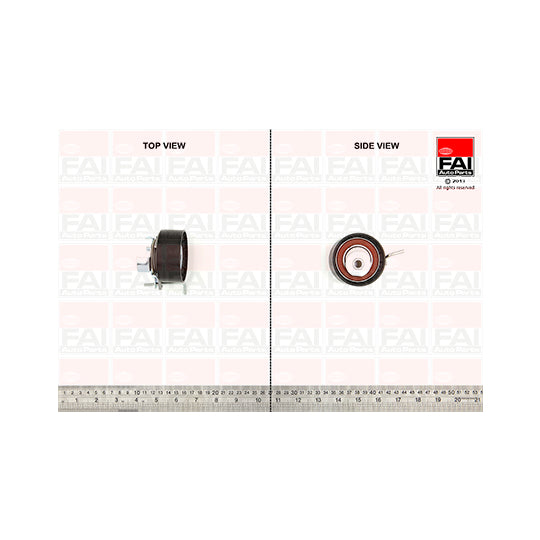 Fai Autoparts Tensioner Pulley, timing belt to suit Ford, Mazda, Volvo