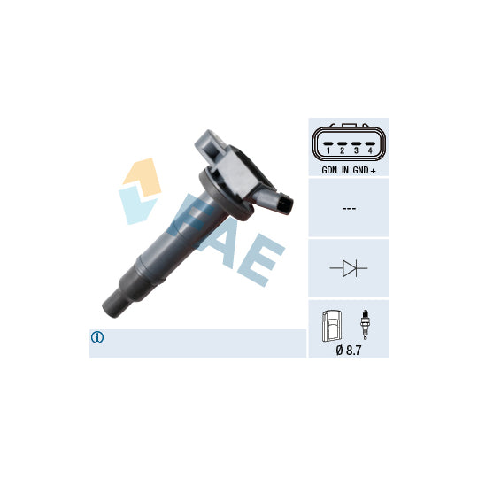 Fae Ignition coil to suit Toyota, Hitachi, Lexus