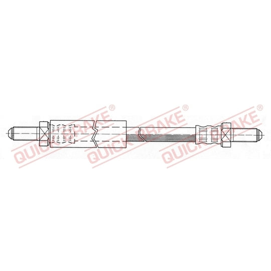 Quick Brake Flexible brake pipe to suit Ford, Hyundai