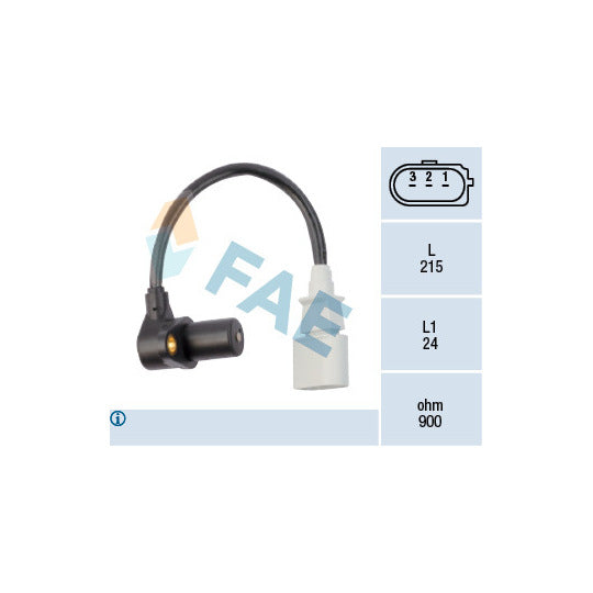 Fae RPM Sensor, engine management to suit Audi, VW, Seat