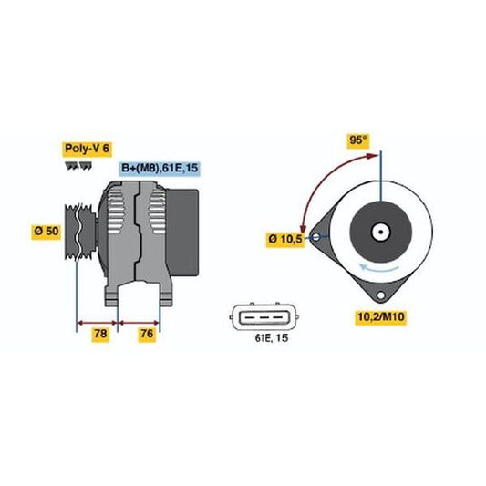 Bosch Alternator to suit BMW