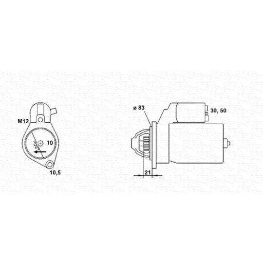 Maxgear Starter to suit Opel, Vauxhall