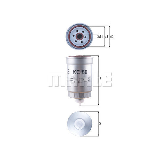 Knecht Fuel filter to suit Ford, Audi, VW
