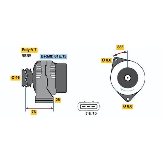 Bosch Alternator to suit BMW