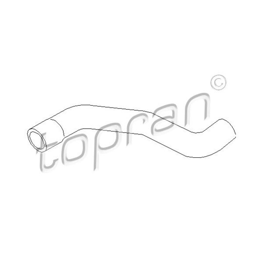 Topran Radiator Hose to suit Opel, Vauxhall