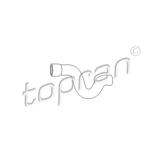 Topran Radiator Hose to suit Opel, Vauxhall