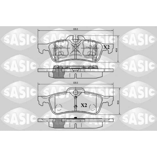 Sasic Brake Pad Set, disc brake to suit Mini