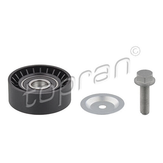 Topran Deflection/Guide Pulley, v-ribbed belt to suit Ford, Bugatti