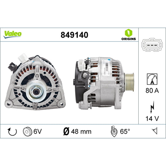 Valeo Alternator to suit Ford, Hitachi