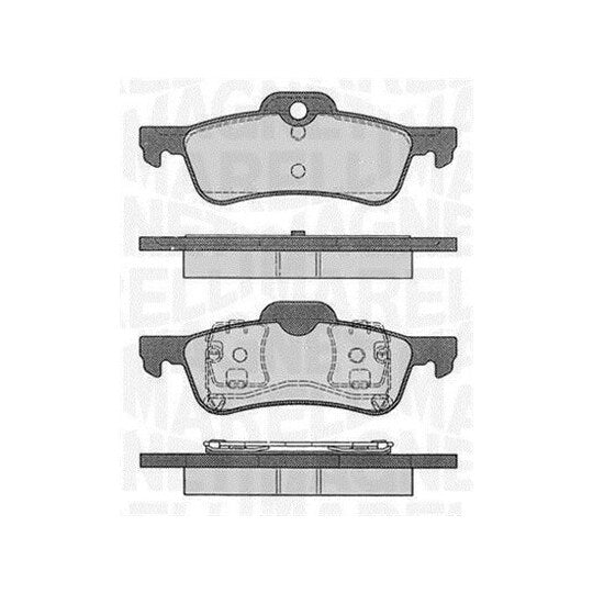 Magneti Marelli Brake Pad Set, disc brake to suit Mini