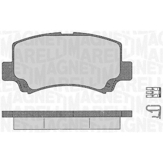 Magneti Marelli Brake Pad Set, disc brake to suit Suzuki, Chery