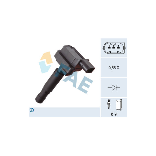 Fae Ignition coil to suit Mercedes-Benz, Hitachi, Smart