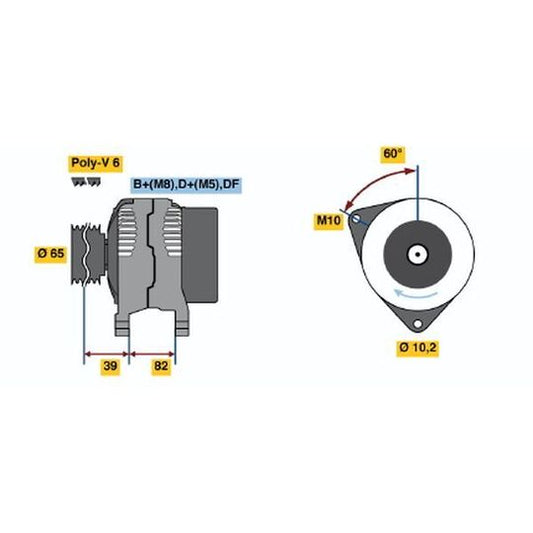 Bosch Alternator to suit Audi, VW