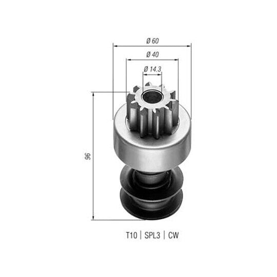 Magneti Marelli Starter pinion to suit Ford, Chrysler