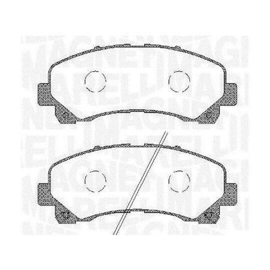 Magneti Marelli Brake Pad Set, disc brake to suit Chevrolet, Isuzu