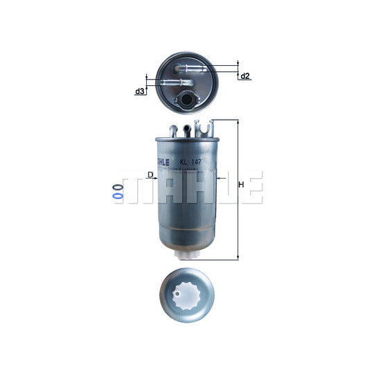 Knecht Fuel filter to suit Audi, VW, Fiat