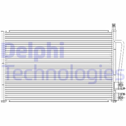 Delphi Condenser, air conditioning to suit Ford, Mazda