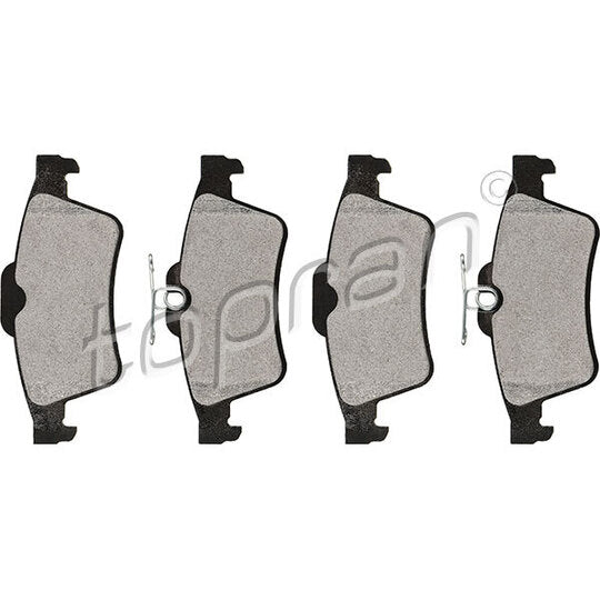 Topran 302 052 Brake Pad Set, disc brake to suit Ford, Mazda, Nissan