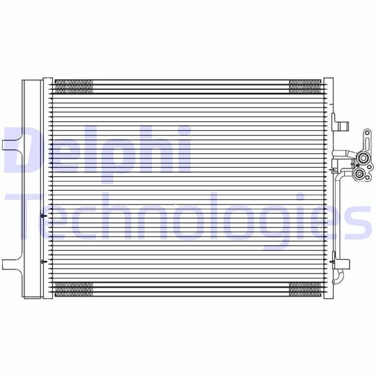 Delphi Condenser, air conditioning to suit Ford, Volvo