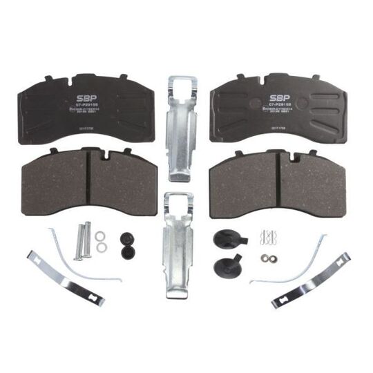 Sbp Brake Pad Set, disc brake to suit Mercedes-Benz