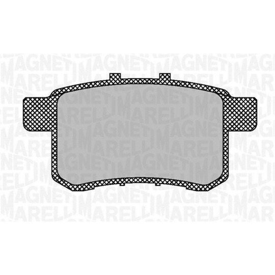 Magneti Marelli Brake Pad Set, disc brake to suit Honda, Proton