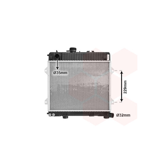 Van Wezel Radiator, engine cooling to suit BMW