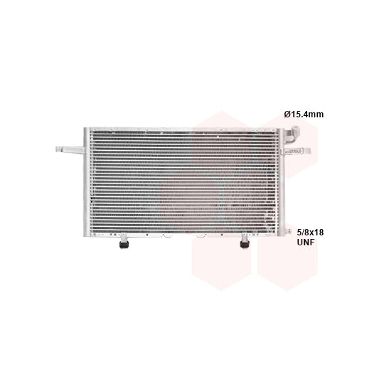 Van Wezel 37005297 Condenser, air conditioning to suit Opel