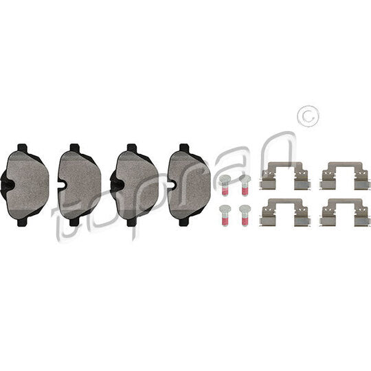 Topran Brake Pad Set, disc brake to suit BMW