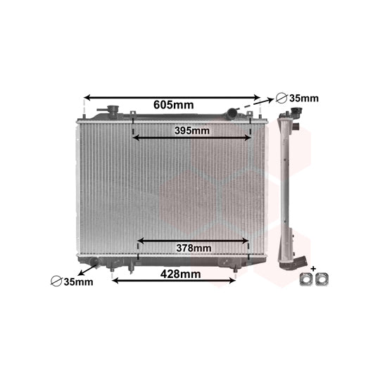 Van Wezel Radiator, engine cooling to suit Mazda