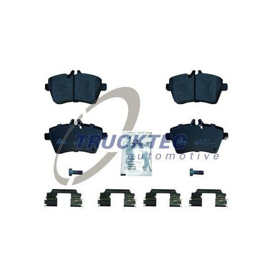 Trucktec Automotive Brake Pad Set, disc brake to suit Mercedes-Benz