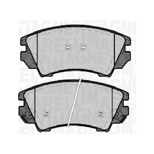 Magneti Marelli Brake Pad Set, disc brake to suit Chevrolet, Opel, Vauxhall