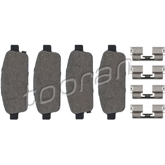 Topran Brake Pad Set, disc brake to suit Chevrolet, Opel, Vauxhall