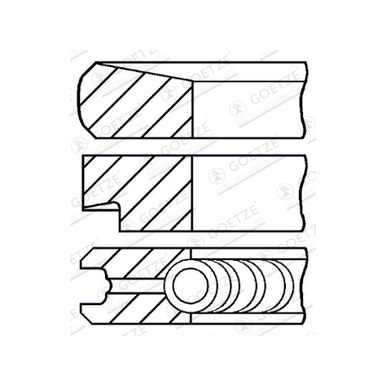 Goetze Engine Piston Ring Kit to suit Ford