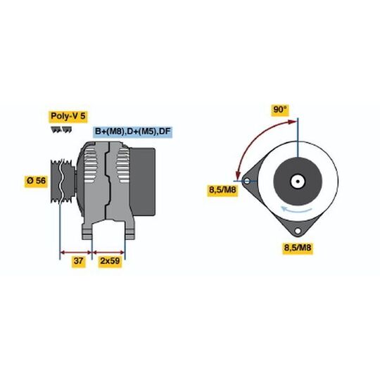 Bosch Alternator to suit VW