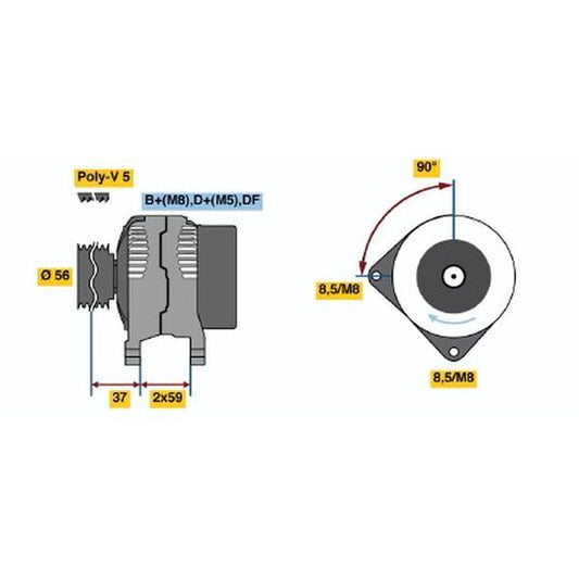 Bosch Alternator to suit VW