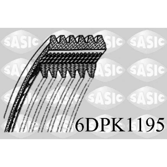 Sasic V-Ribbed Belt to suit Ford, Audi, VW