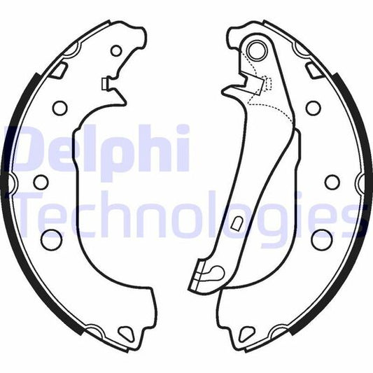 Delphi Brake Shoe Set to suit Ford