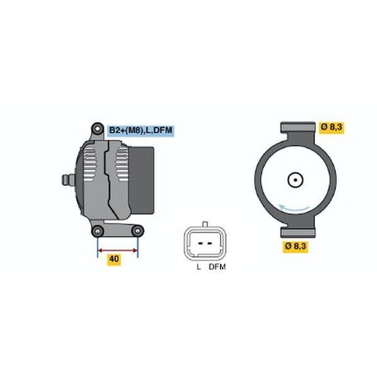 Bosch Alternator to suit Renault