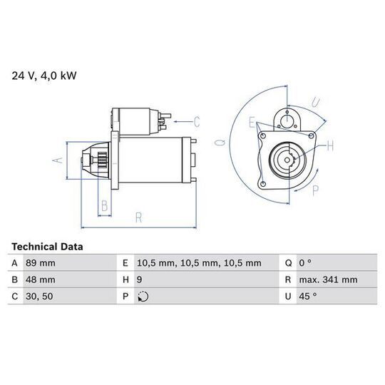 Magneti Marelli Starter to suit Volvo, Scania