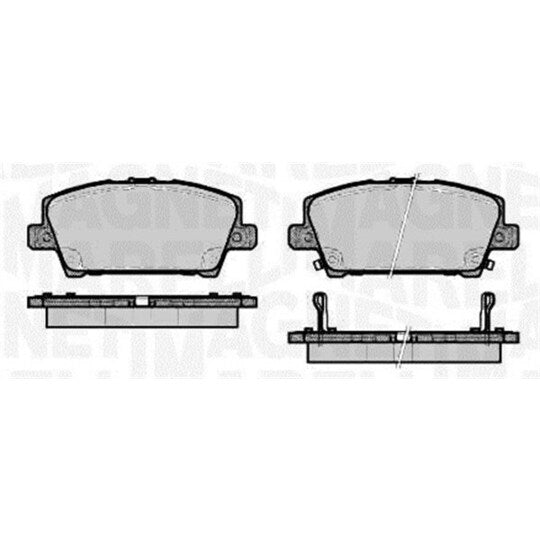 Magneti Marelli Brake Pad Set, disc brake to suit Honda